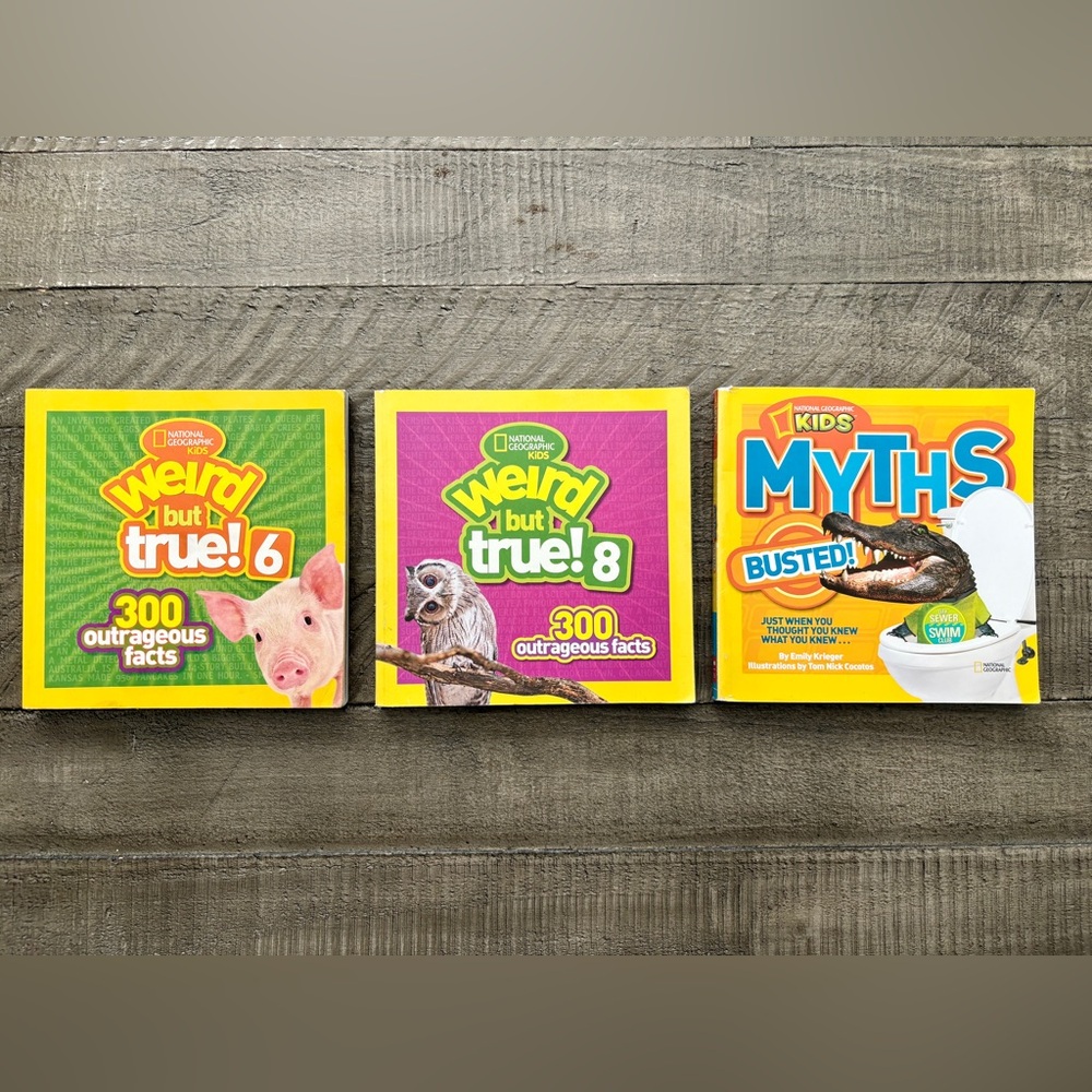 National Geographic Kids Weird But True 6 8 Myths Busted Book Bundle Paperback